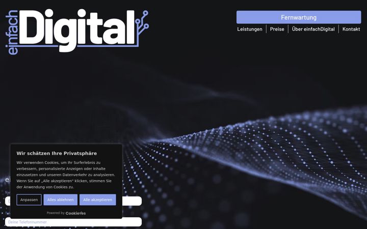 Screenshot of einfachdigital.tech