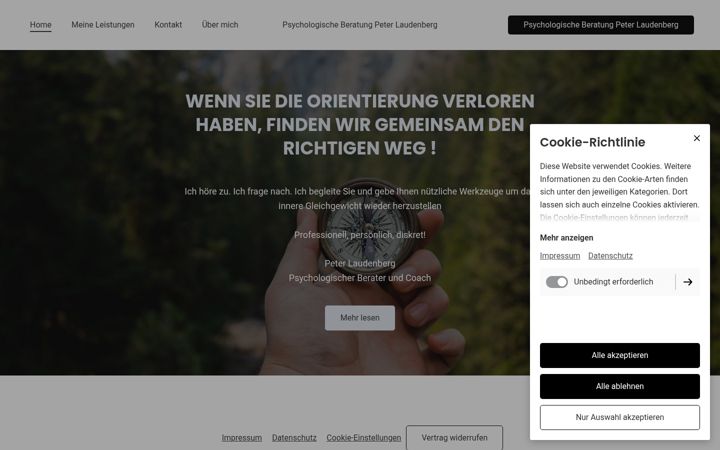 Screenshot of einfachentspannt-coaching.de