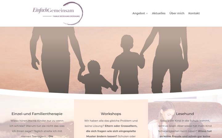 Screenshot of einfachgemeinsam.ch