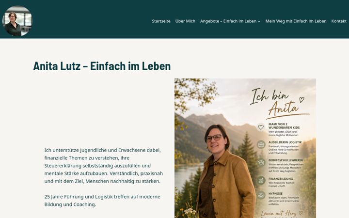 Screenshot von einfachimleben.ch