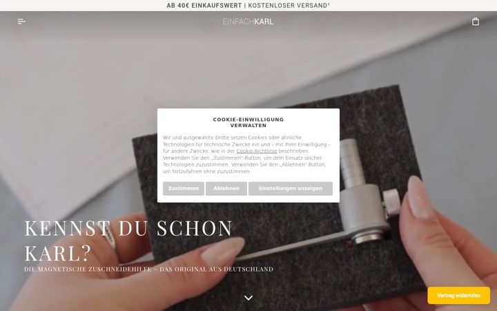 Screenshot of einfachkarl.de