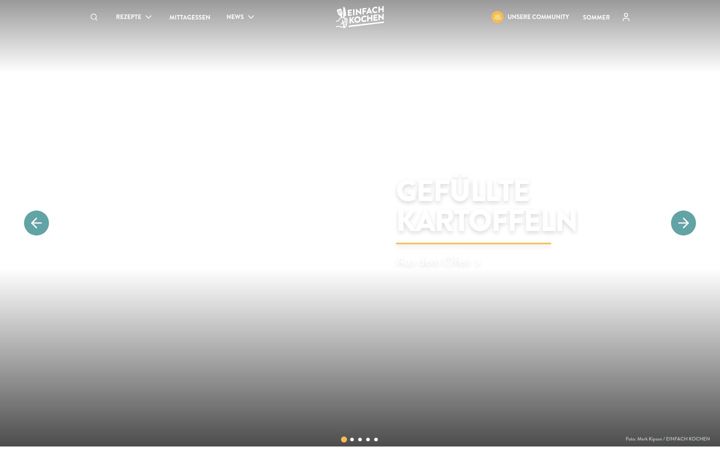Screenshot of einfachkochen.de