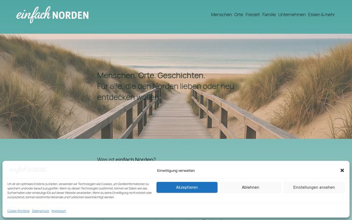Screenshot of einfachnorden.de