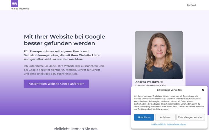 Screenshot of einfachunternehmerin.de