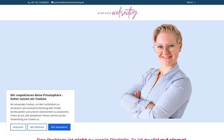 Screenshot of einfachvielseitig.de