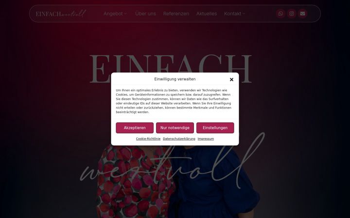 Screenshot von einfachwertvoll.ch