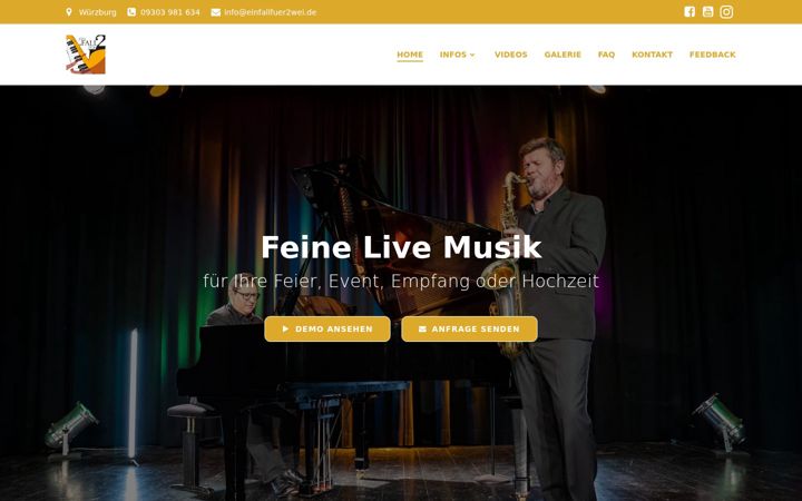 Screenshot of einfallfuer2wei.de