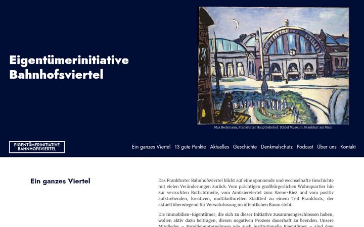 Screenshot di einganzesviertel.de