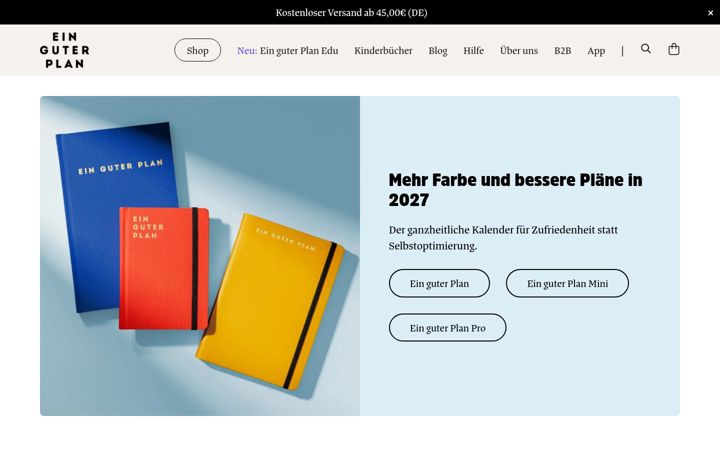 Posnetek zaslona einguterplan.de