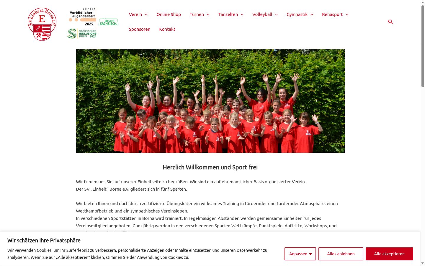 Screenshot tal-banner tal-kunsens muri qabel kwalunkwe interazzjoni