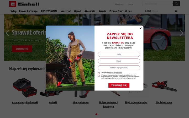 Screenshot ta' einhell.pl