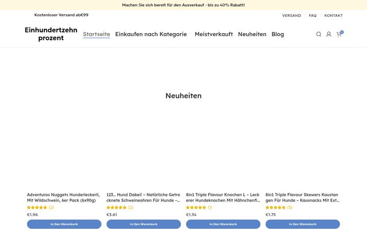 Screenshot of einhundertzehnprozent.de