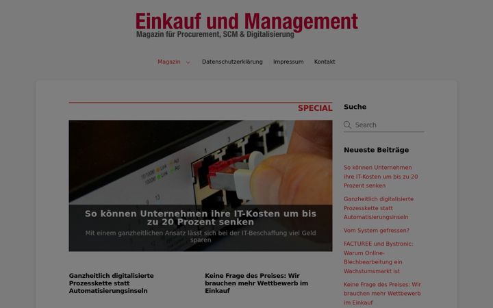 Screenshot of einkauf-und-management.de
