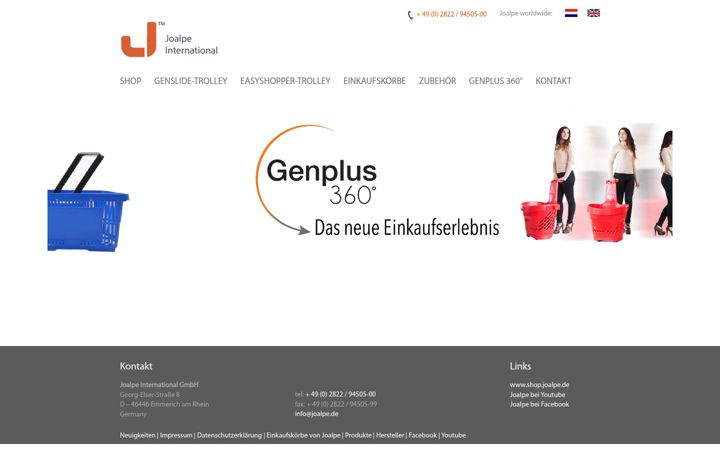 Screenshot of einkaufskoerbe.com