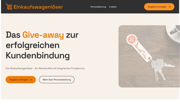Screenshot of einkaufswagenloeser.eu