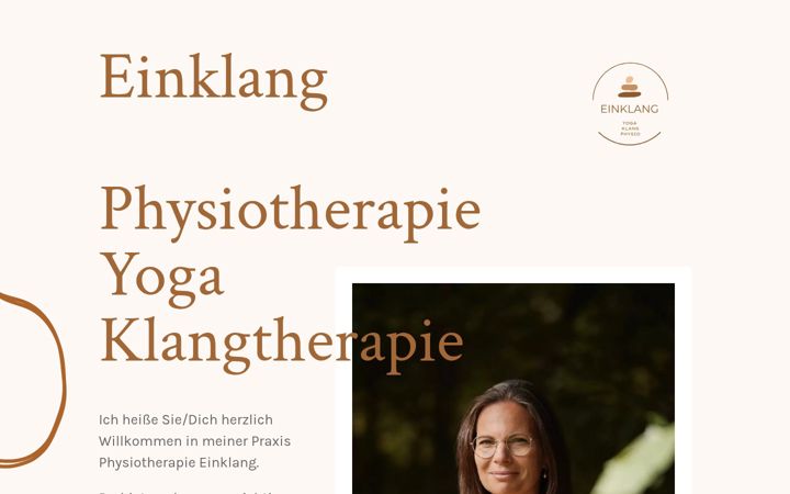 Screenshot of einklang-physiotherapie.de