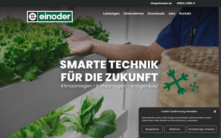 Screenshot von einoeder.de