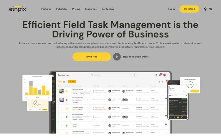 Screenshot of einpix.com