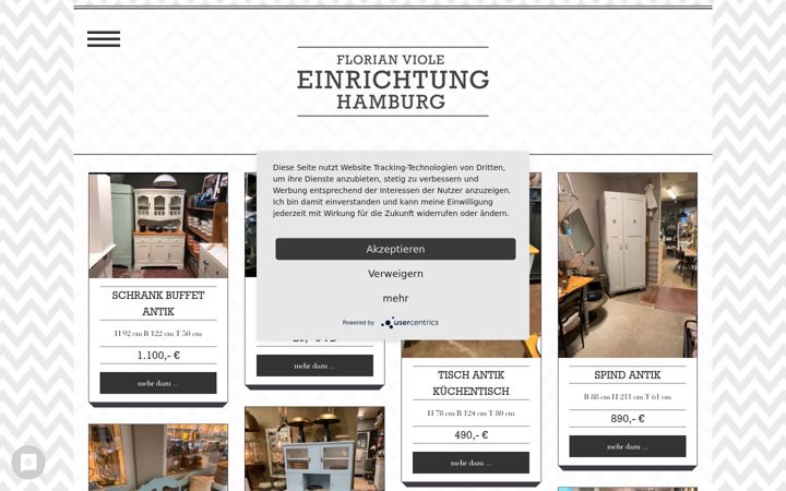 Screenshot of einrichtung-hamburg.de
