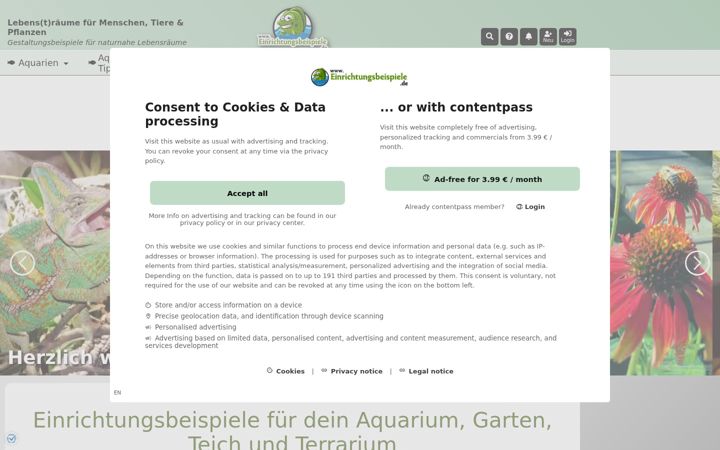 Screenshot of einrichtungsbeispiele.de