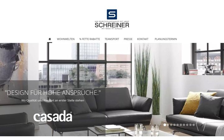 Screenshot of einrichtungshaus-schreiner.de