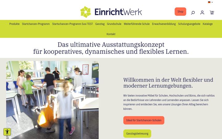 Ekraanipilt saidist einrichtwerk.de