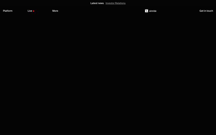 Screenshot of einride.tech