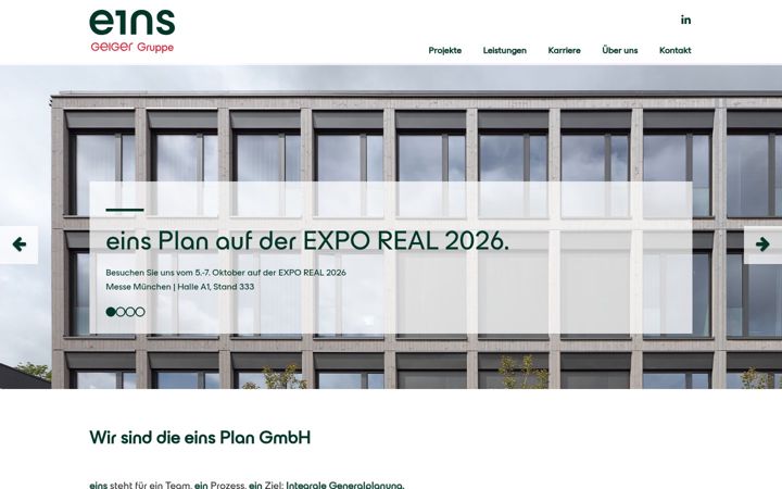 Screenshot of eins-plan.de