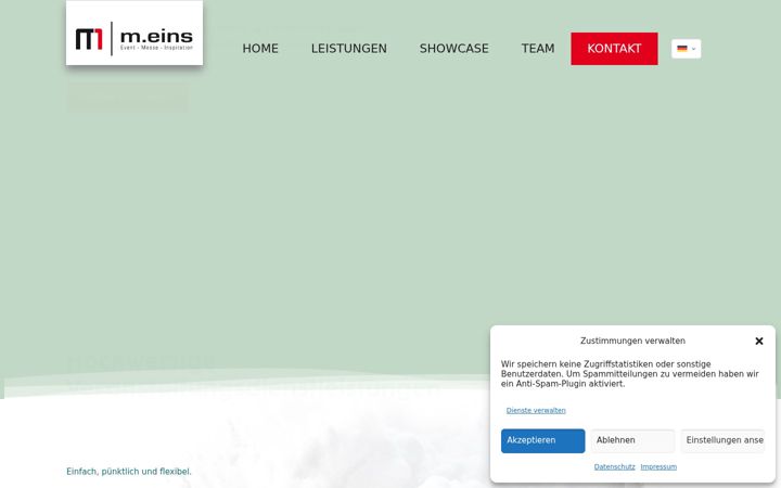 Screenshot of eins.agency