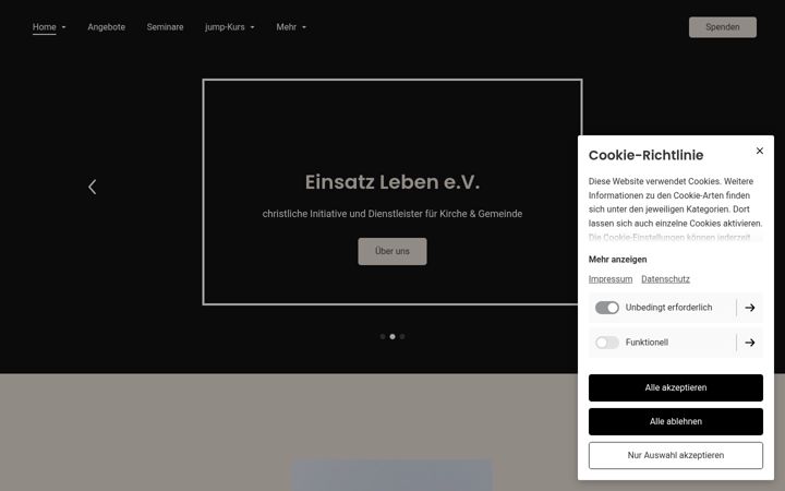 Screenshot of einsatzleben.de