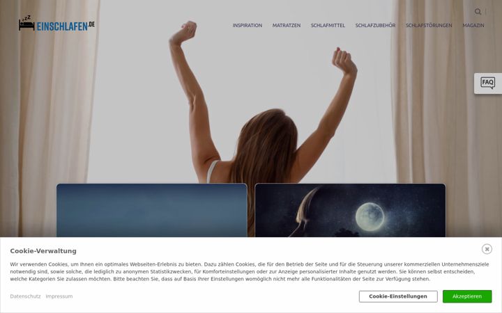 Screenshot of einschlafen.de