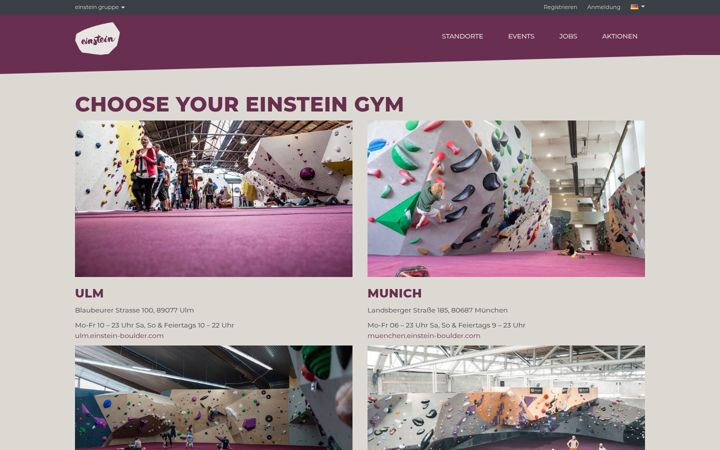 Screenshot of einstein-boulder.com