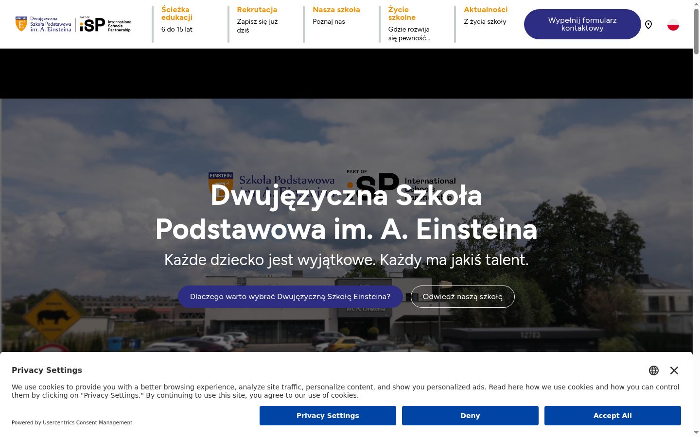 Screenshot tal-banner tal-kunsens muri qabel kwalunkwe interazzjoni