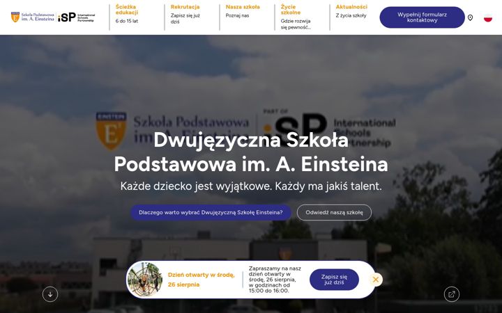 Screenshot ta' einstein.edu.pl
