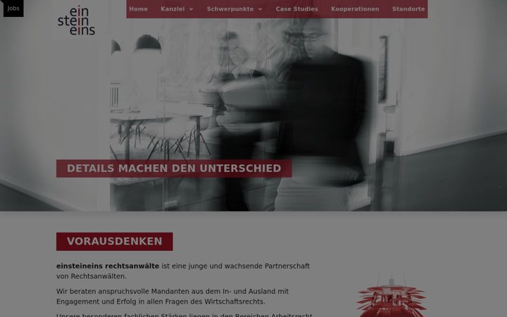 Screenshot of einsteineins.de
