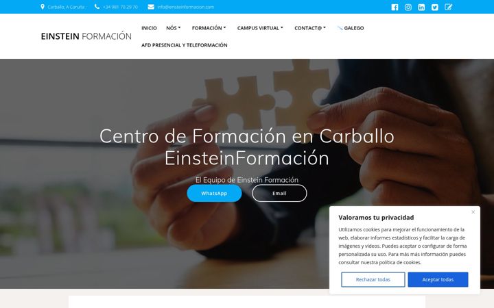 Screenshot of einsteinformacion.com