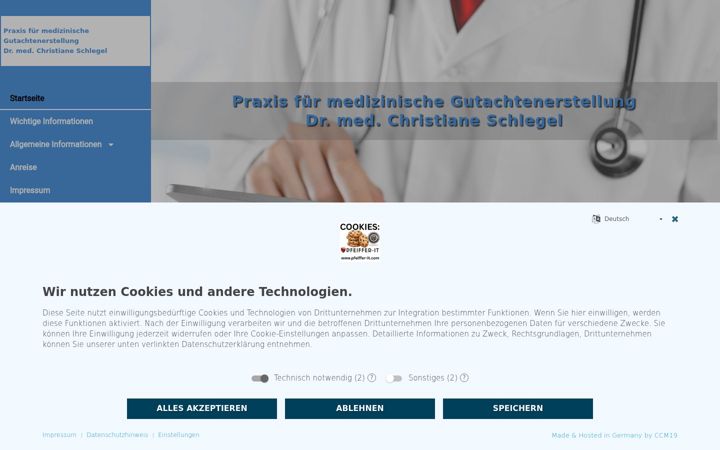 Screenshot of einstellungsuntersuchung.com
