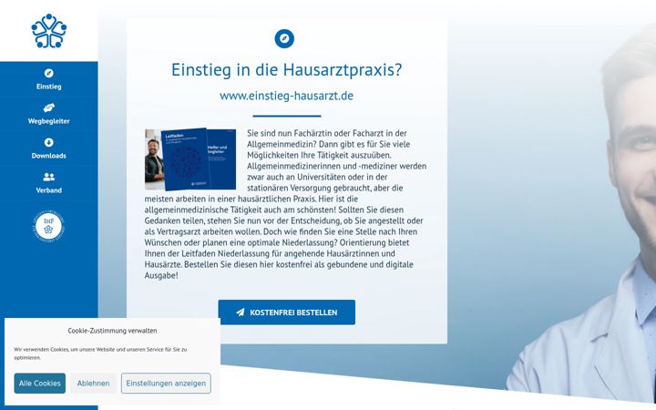 Screenshot of einstieg-hausarzt.de