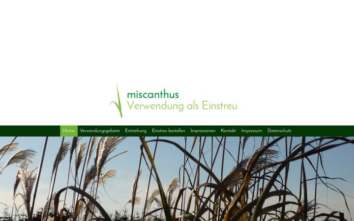 Screenshot of einstreu-miscanthus.de