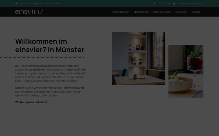 Screenshot of einsviersieben.de