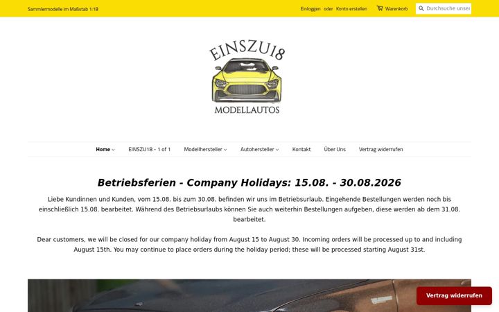Screenshot of einszu18.de