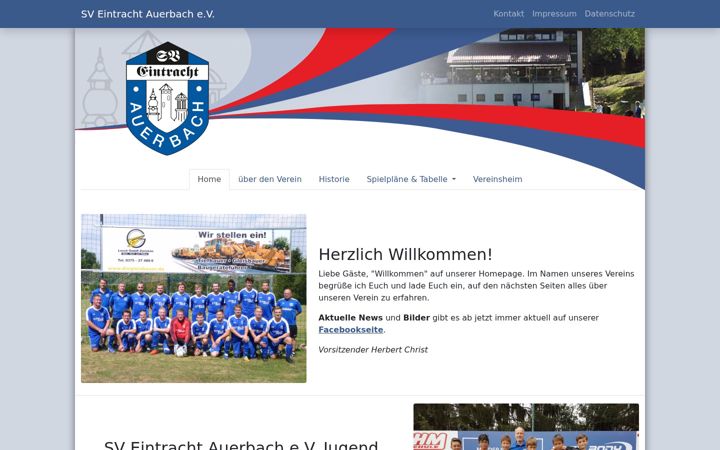 Skærmbillede af eintracht-auerbach.de