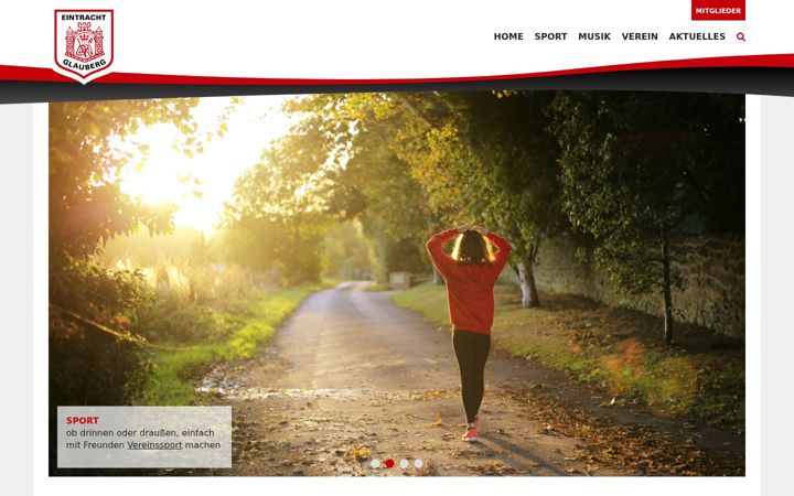 Screenshot of eintracht-glauberg.de