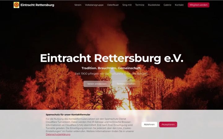Screenshot of eintracht-rettersburg.de