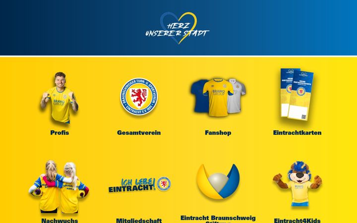 Screenshot of eintracht.com