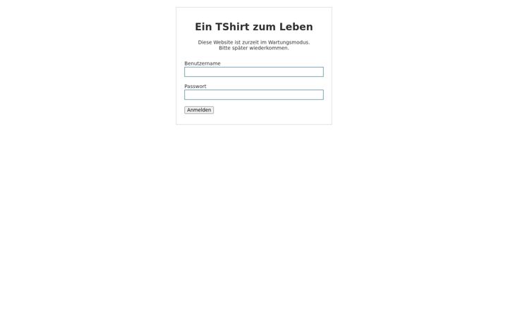 Screenshot of eintshirtzumleben.de
