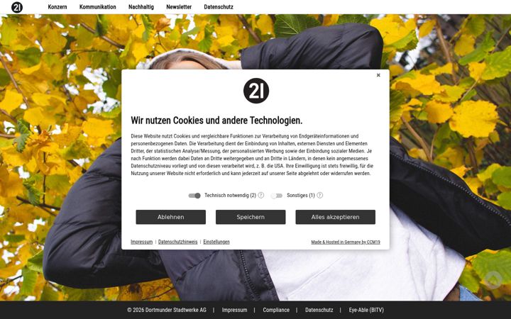 Screenshot of einundzwanzig.de