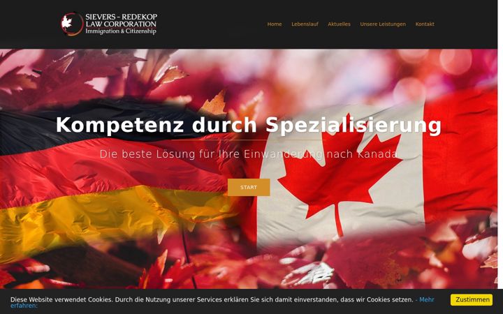 Screenshot of einwanderungkanada.de