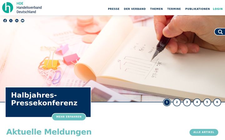 Screenshot of einzelhandel.de