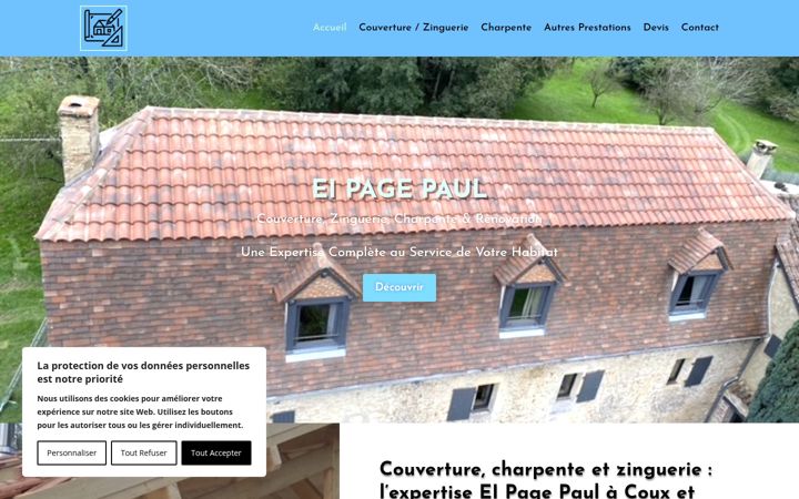 Screenshot of eipagepaul.fr